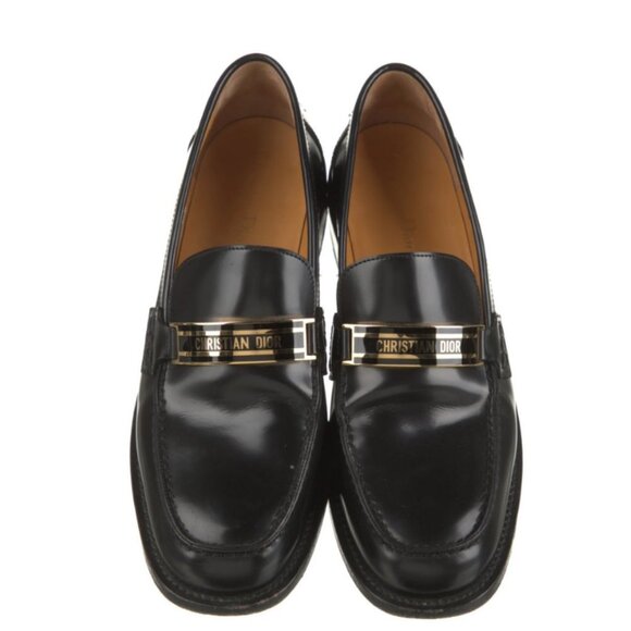 Christian Dior Code Logo Plaque Loafers 41 11 - Picture 3 of 6
